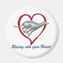 Racing into your Heart Magnets