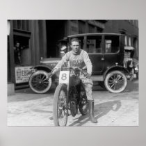 Racing Motorcycle, 1922 Poster