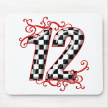 racing number 12 mouse pad