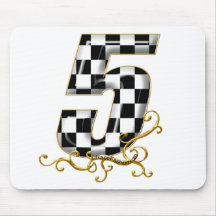 racing number 5 mousepad