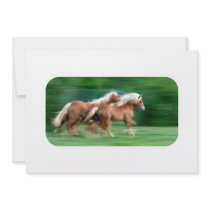 Racing Palomino Invitations