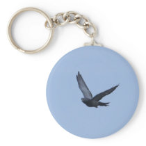 Racing Pigeon Coming Home Keychain
