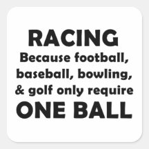 Racing Square Stickers