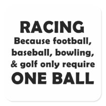 Racing Square Stickers