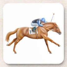 Racing to the Finish Line Cork Coaster