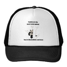 Racist panda trucker hats