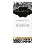 Rack Card Damask Beige Floral Salon Spa Fashion rack cards