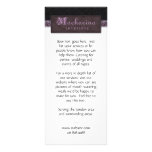 Rack Card Damask Purple Black