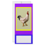 Rack Card Rooster Add Your Text rack cards