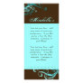 Rack Card Swirl Salon Spa Blue Brown