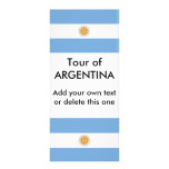 Rack Card with Flag of Argentina