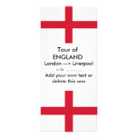 Rack Card with Flag of England rack cards