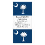 Rack Card with Flag of South Carolina, U.S.A.