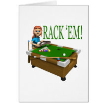 Rack Em 2 Greeting Cards