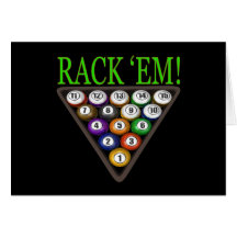Rack Em 3 Greeting Card