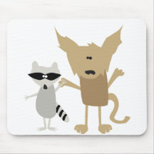Racoon & Bobcat Mousepads