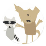 Racoon & Bobcat stickers