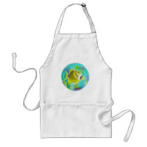 Racoon Butterfly Fish Batik Art Aprons
