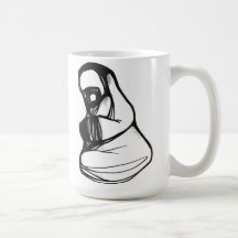racoon monk mug
