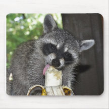 Racoon Mousepad - Banana