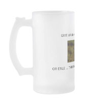 Racoon on Frosted Glass Mugs