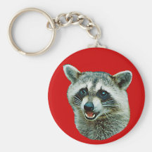 Racoon Picture Key Chain
