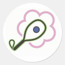 Racquetball Girl Stickers