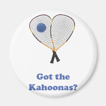 Racquetball Kahoonas Refrigerator Magnet