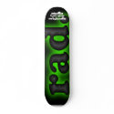 RAD Premium Skateboard Deck - Glowing Neon Green