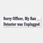 radar dector bumper stickers