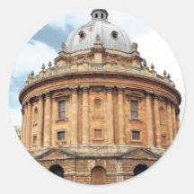 Radcliffe, Camera, Bodleian library, Oxford Round Sticker