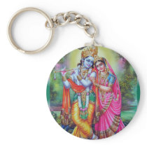 Radha and Krishna Key Chain