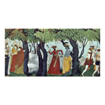 Radha Krishna Arrested By Indischer Maler Um 1770 Picture Card