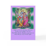 Radha Krishna words cards