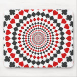 Radial Card Suits: Mousepad