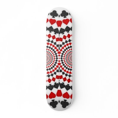 Radial Card Suits: Skateboard by spiritswitchboard
