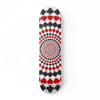 Radial Card Suits: Skateboard by spiritswitchboard