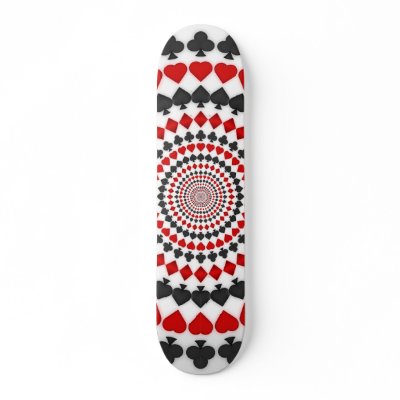 Radial Card Suits: Skateboard by spiritswitchboard