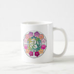 Radial Chromed Plumeria Coffee Mugs