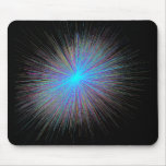 Radiant Blue Starburst Mousemat