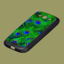 Radiant Peacock Feathers Art Design Samsung Case skinit case