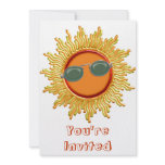 Radiant Sun with Sunglasses