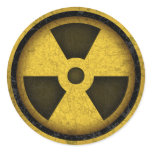 Radiation -cl-dist-2 round stickers