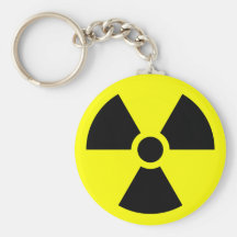 Radiation Sign Keychains