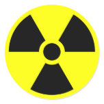 Radiation Sign Sticker