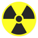 Radiation Sign stickers