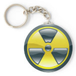 radiation symbol keychains