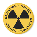 Radiation Symbol Magnet