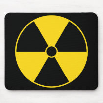 Radiation Symbol Mouse Pad