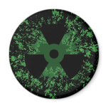 Radiation Symbol Splat magnets